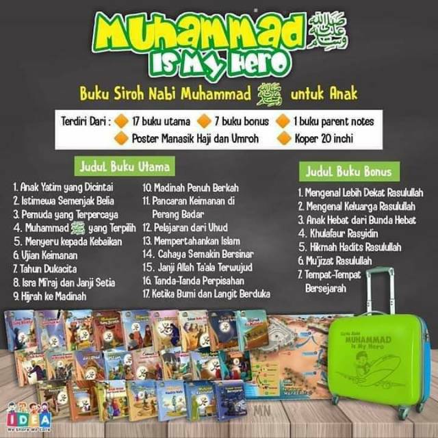 Buku Satuan Muhammad is My Hero Buku Bonus | Twin Book MMIH