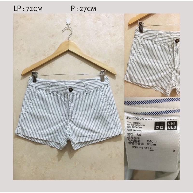 PRELOVED SECOND CELANA PENDEK UNIQLO SHOR HOTPANTS KAIN