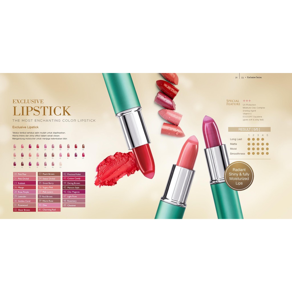 Wardah Exclusive Moist Lipstick