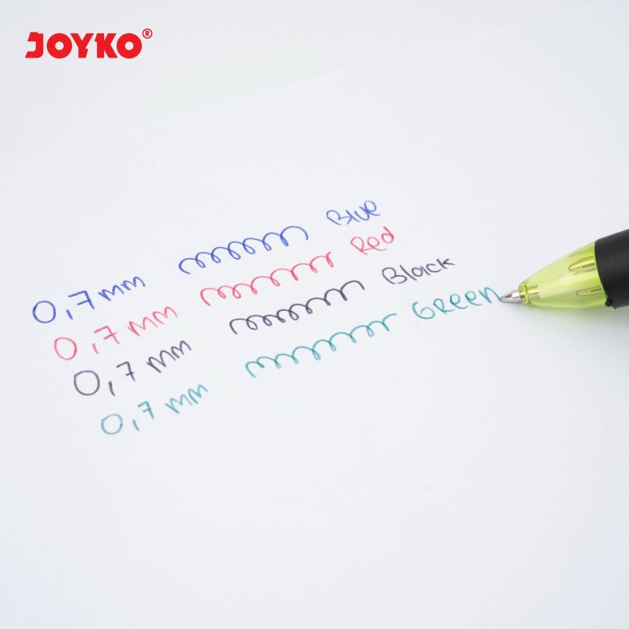 

TULIS-ALAT- BALL PEN PULPEN PENA JOYKO BP-288 QUACO 3 0.7 MM 4 WARNA COLORS -ALAT-TULIS.
