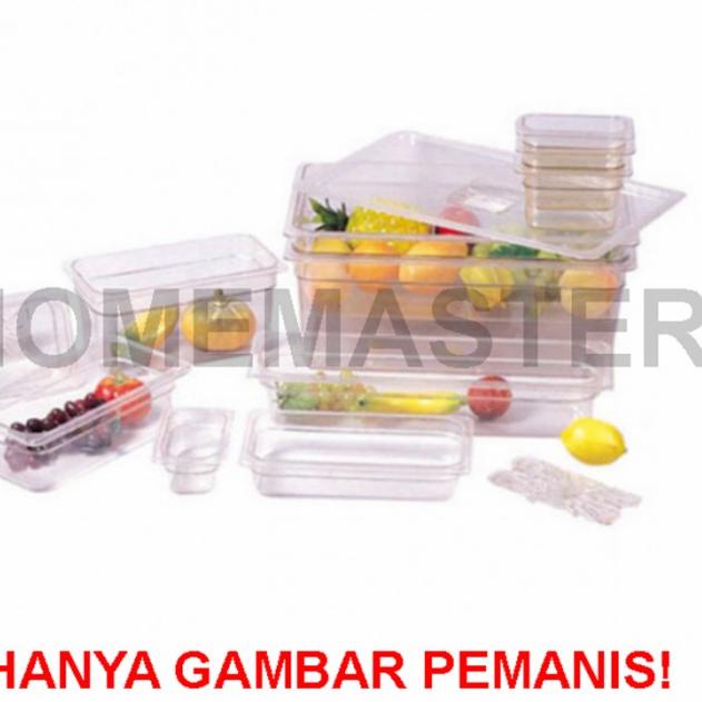 ➧ Tutup Polycarbonate/PC/Acrylic Gastronorm Food Pan 1/2 FSPGACR12 ❅