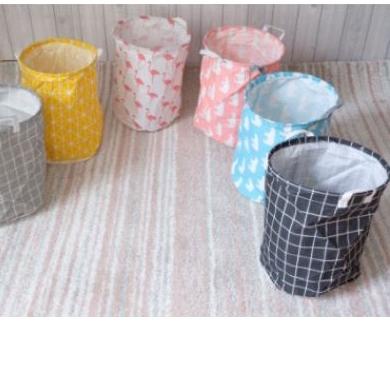 ➧ KERANJANG BAJU CUCIAN PAKAIAN KOTOR LAUNDRY BASKET KERANJANG BULAT / LAUNDRY BAG MOTIF/TAS LAUNDRY