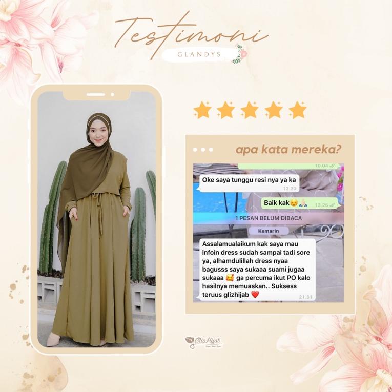 ANDIN X RIA RICIS - FASHION MUSLIM TERBARU 2021 - BUSUI / NON BUSUI - MAXI DRESS CRINKLE - SIZE XS S