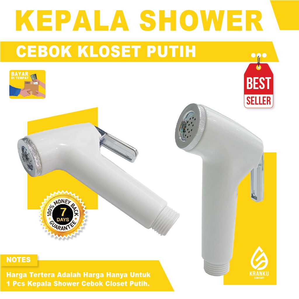 Jet Shower Closet Kepala Shower Jet Toilet Putih Shower Closet Duduk