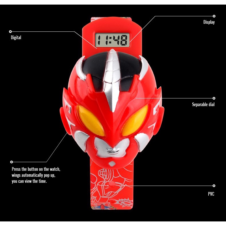 Jam Tangan Anak Power Ranger / Jam Tangan Anak Laki Laki Jam Tangan Mainan Anak Laki Laki / Jam Tangan Power Ranger  Anak Laki Laki Jam Tangan Karakter Robot /  Power Ranger Jam Tangan Jam Anak Pria Murah Jam Anak- Anak Mode Robot / Jam Tangan Kado Keren