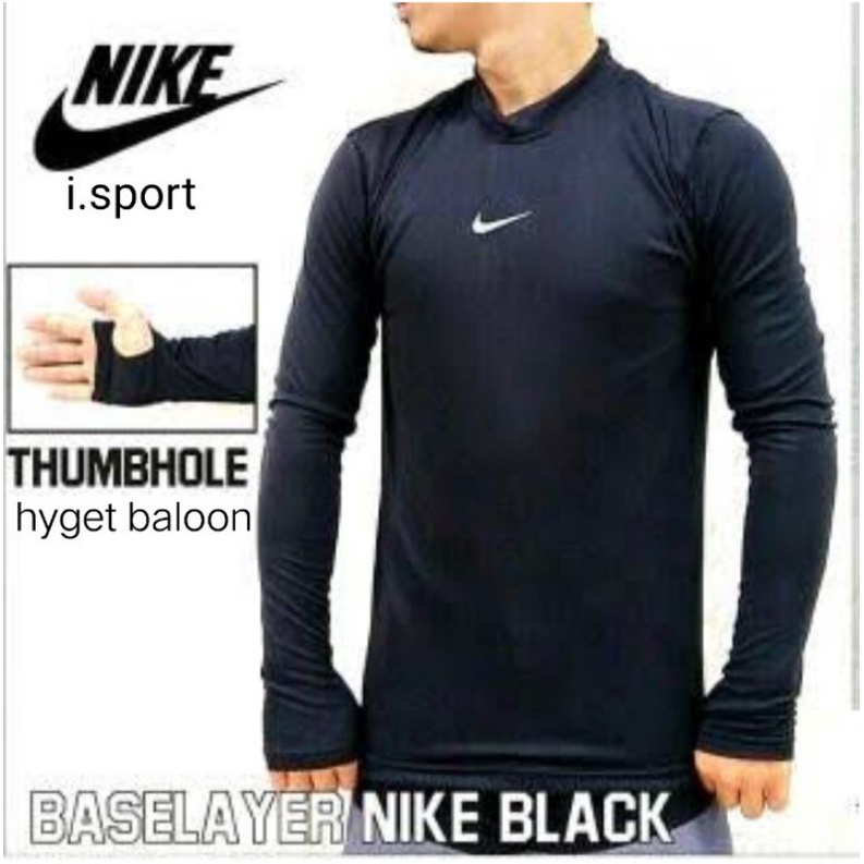 Baselayer Nike Black Thumbole