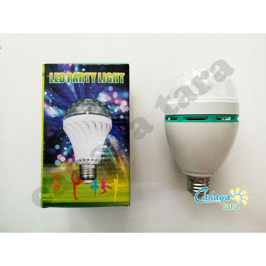 Lampu Disco Disko LED Full Color Rotating Lamp / Ulang Tahun / Pesta Party Light