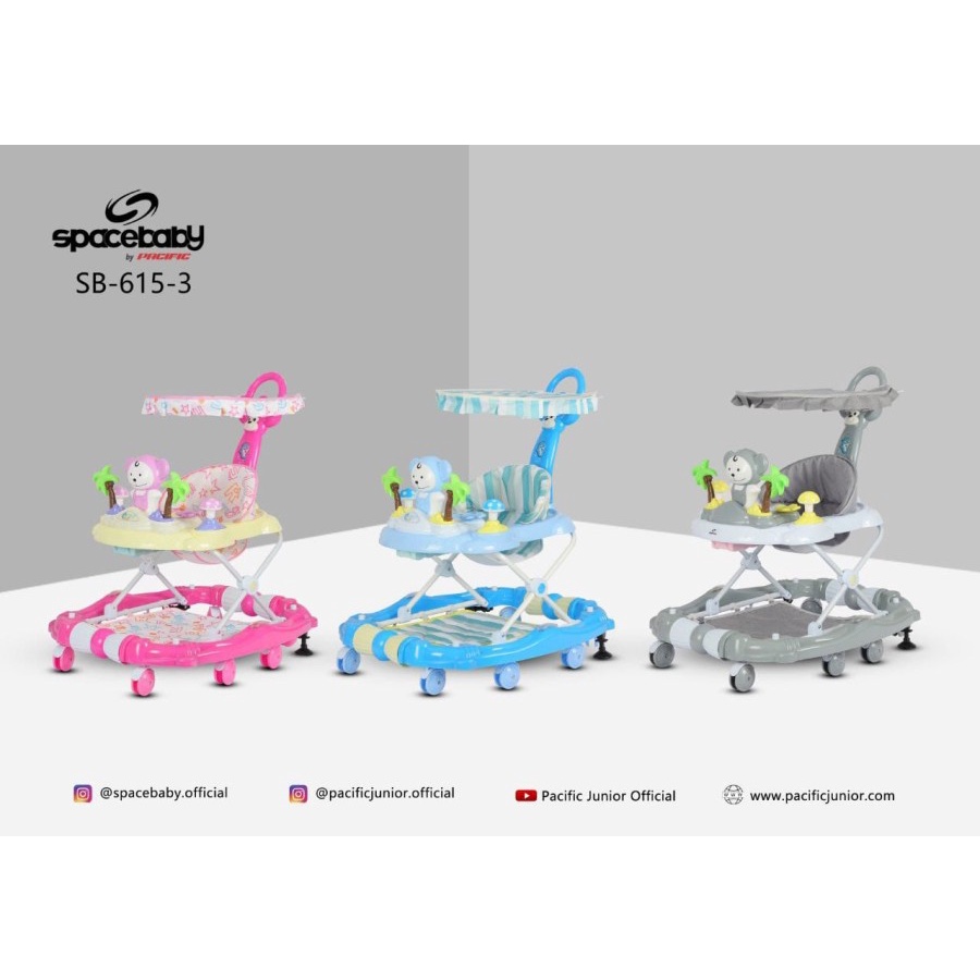 SPACE BABY BABY WALKER SB 615-3 IC MUSIC MAINAN SPACEBABY