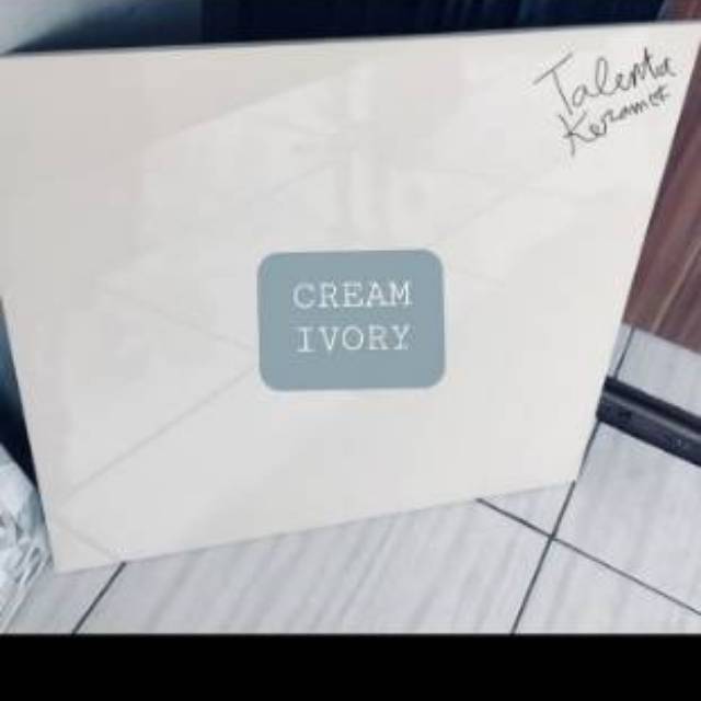 SUPER PROMO Granit 60x60 Valentino Grade A Cream Polos - Cream Ivory- FREE ONGKIR