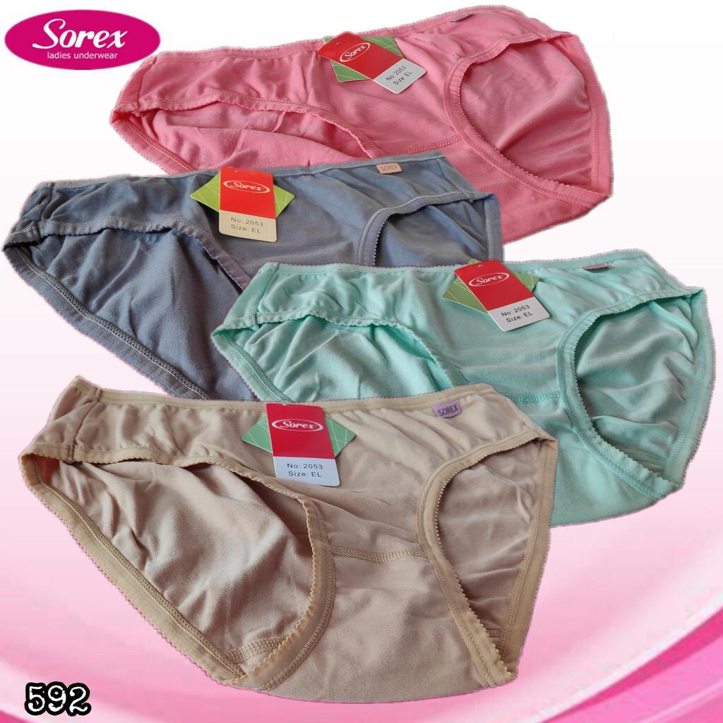 CD WANITA PEREMPUAN GADIS SOREX 2053-  CELANA DALAM WANITA MINI SIZE M L EL QL EQL - SOREX CD BASIC MINI KATUN - ARA98STORE