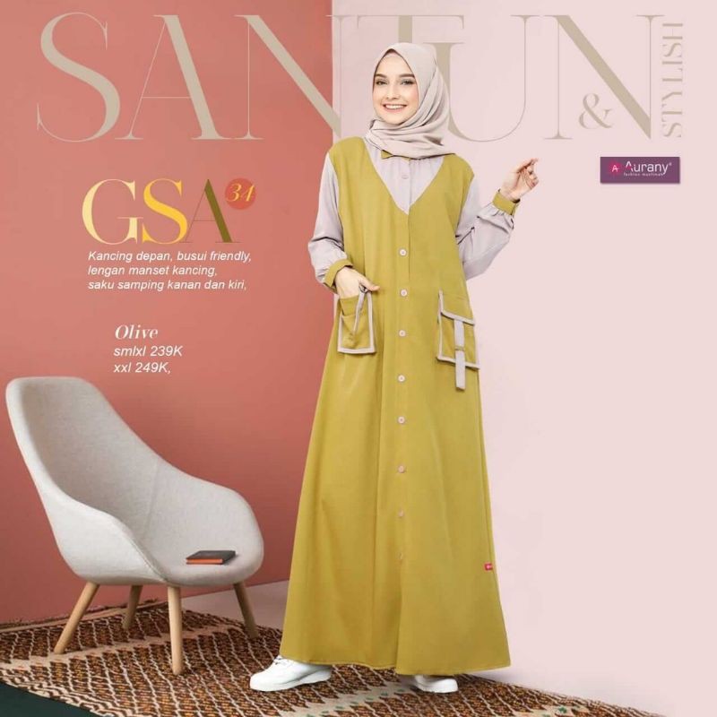 Aurany Gamis Terbaru 2021 GSA 34