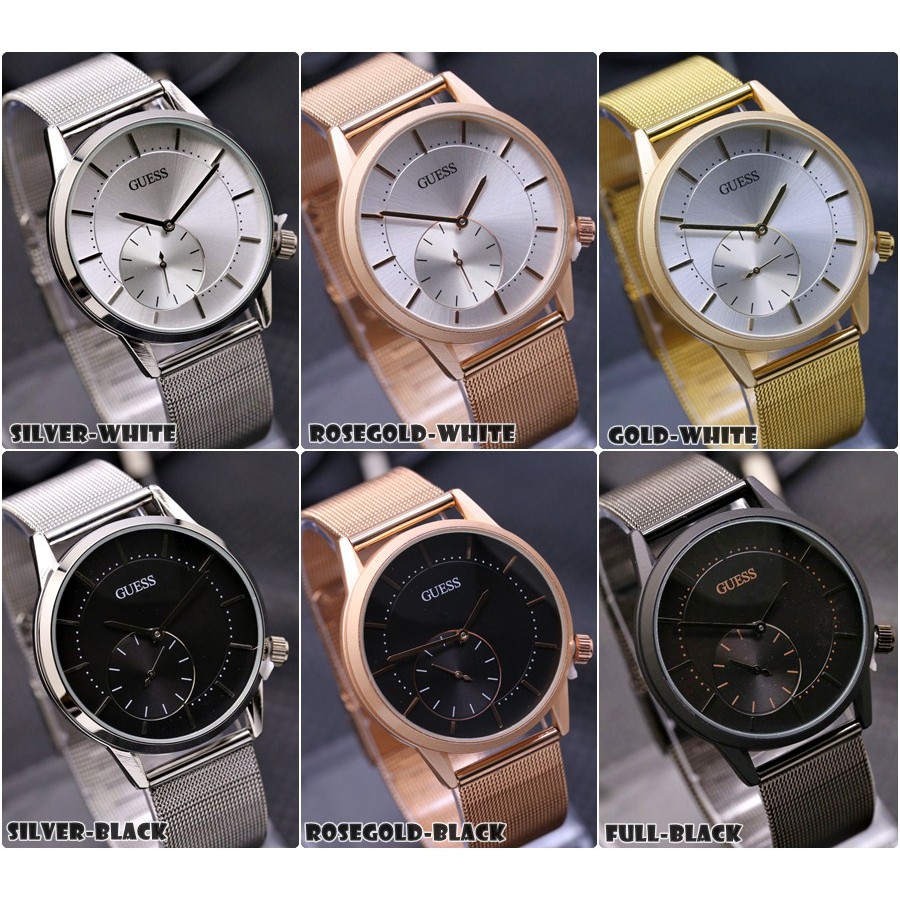 Jam Tangan Guess Pasir Classic | Chrono Detik Bawah | Jam Cowok Cewek Unisex Pria Wanita Southwest