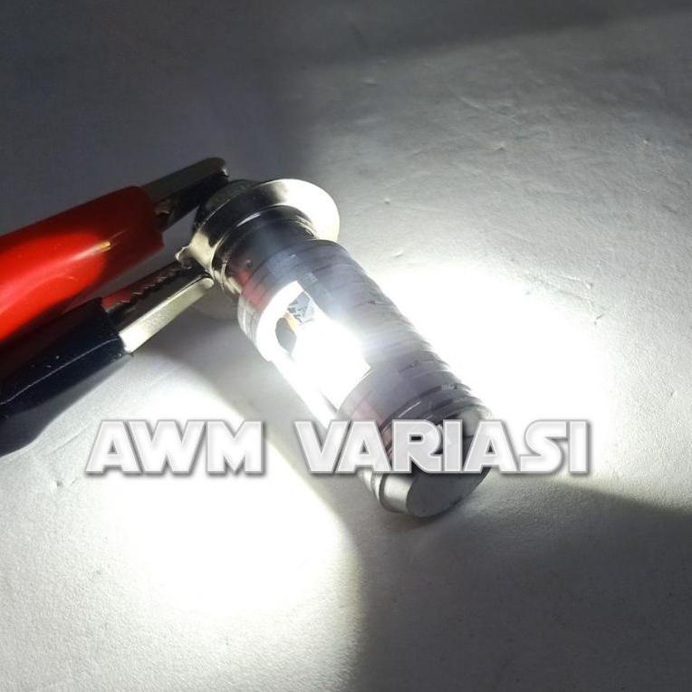 Q4R7 LAMPU BOLHAM DEPAN LED 2 SISI H6 AC/DC (MOTOR K DAN MATIC) 0HQ