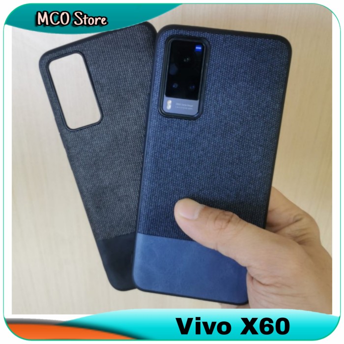 Casing Vivo X60 X 60 Double Color Fabric Soft Case