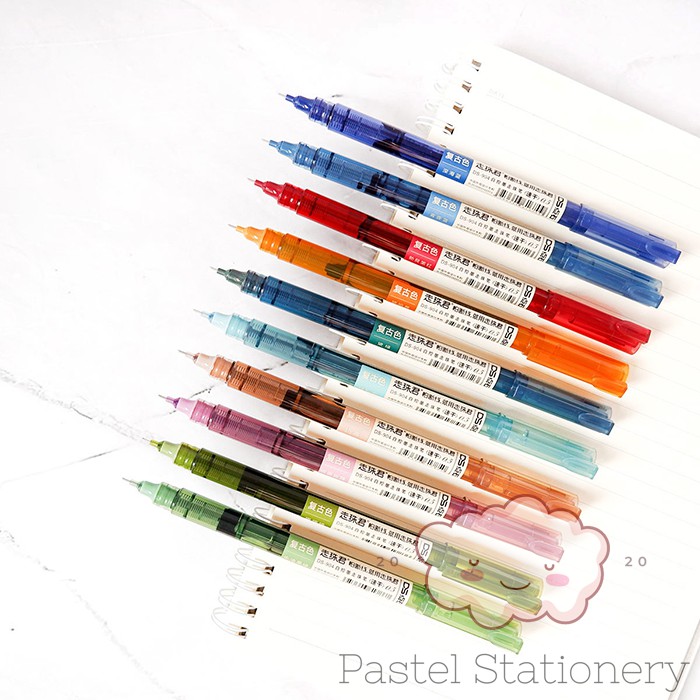 

DS Needle Point Liquid Ink Pen 0.5mm - Pulpen Bolpen Pena Gel Warna 0,5 mm