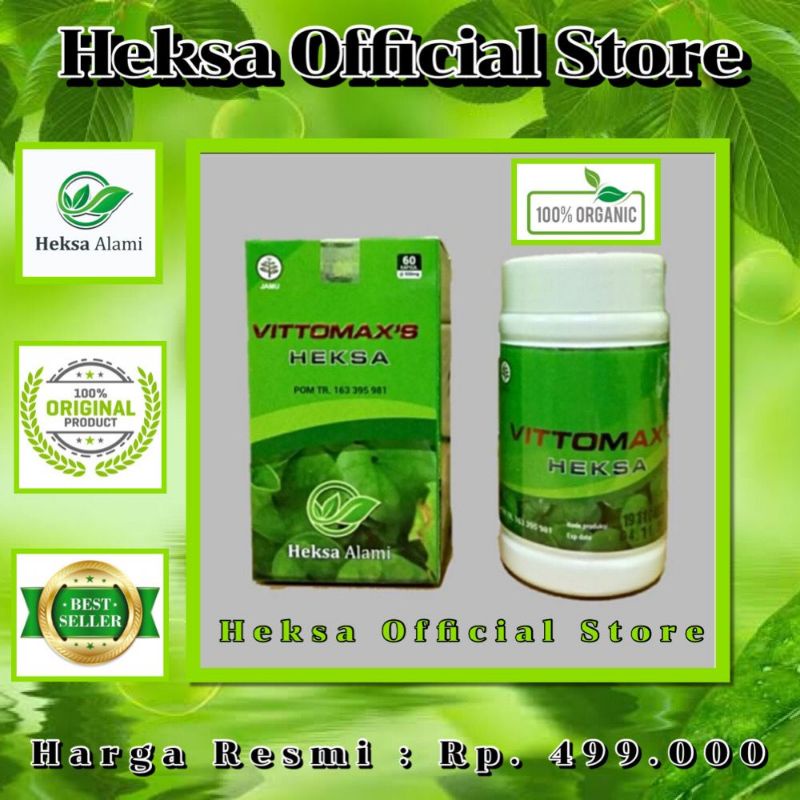 Vittomax's Heksa | Obat Asam Urat, Darah Tinggi,Diabetes| 100% Original Buatan Indonesia