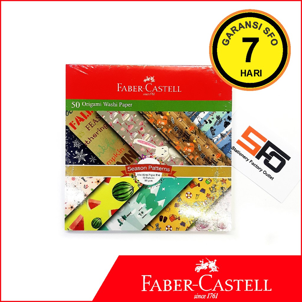 Kertas Origami Faber Castell 16 X 16cm Shopee Indonesia