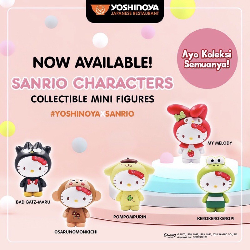 Yoshinoya Sanrio Characters Mini Figure