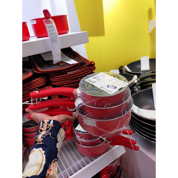 IKEA SET PANCI ISI 3P MERAH