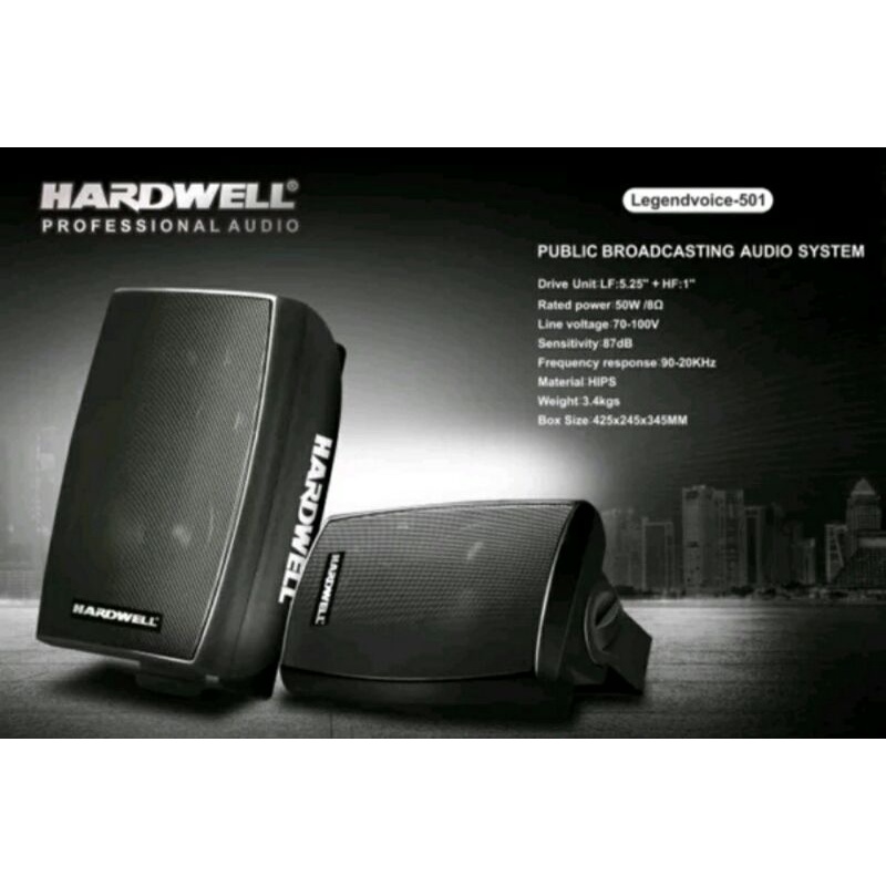 Speaker Surround Pasif 5"inch Hardwell Legendvoice-501 Original -- 1set/2buah Speaker Pasif