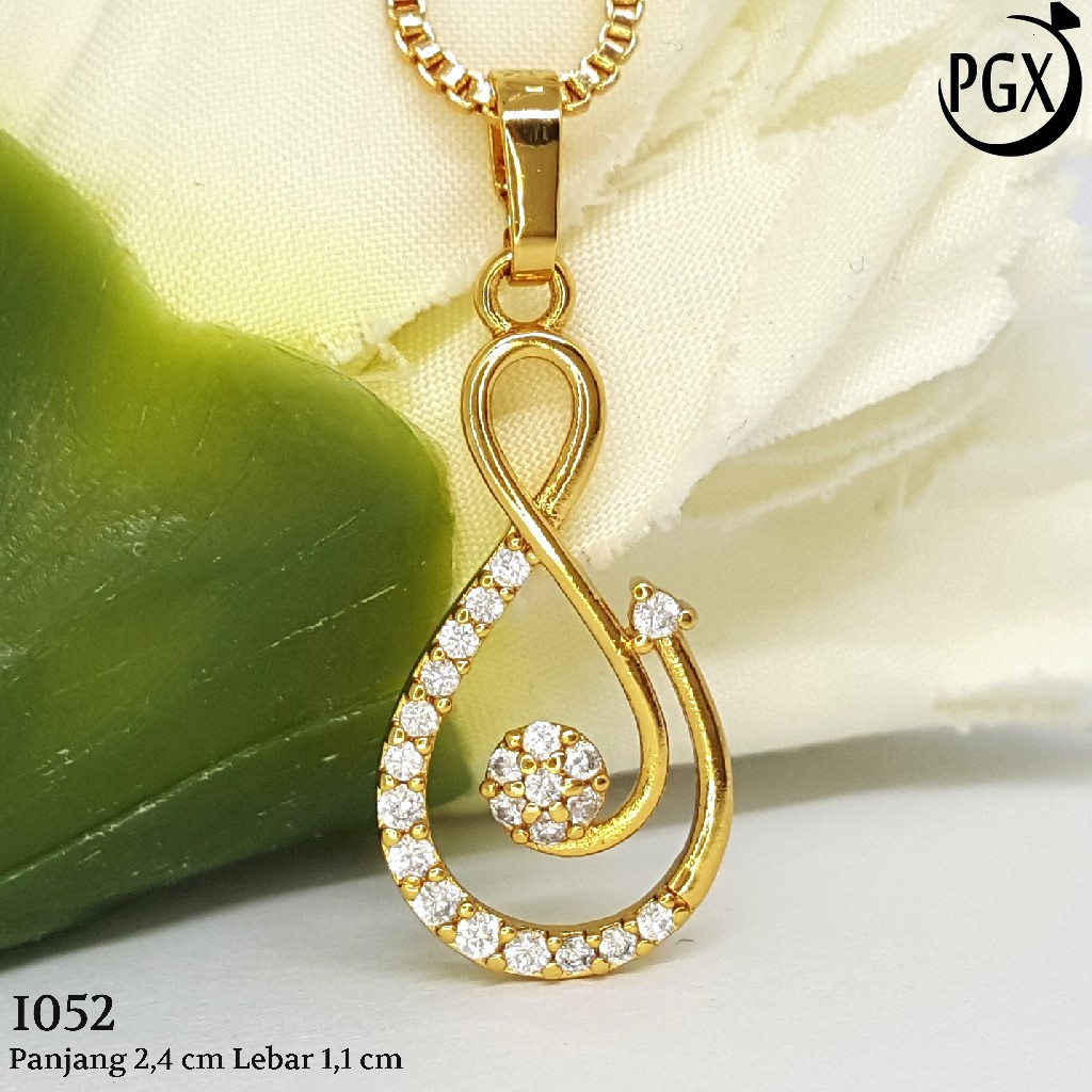 PGX Liontin Kalung Xuping Wanita Aksesoris Fashion Perhiasan Lapis Emas  - I052