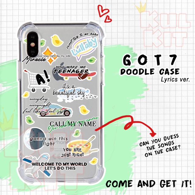 GOT7 Doodle Case - KPOP Case Kulkit.id