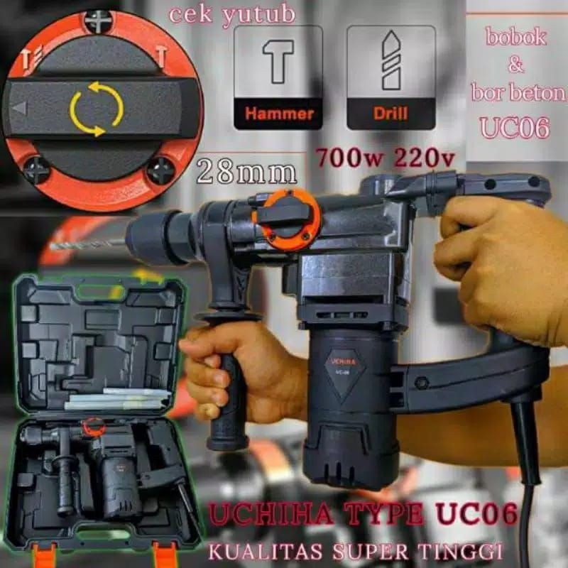 UCHIHA type UC-06 mesin bor hammer drill bobok beton japan promo