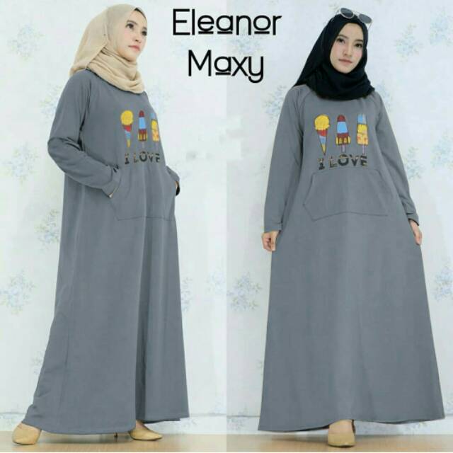 JC IO Ready eleanor maxi / GAMIS WANITA KEKINIAN (ADA 4 WARNA)