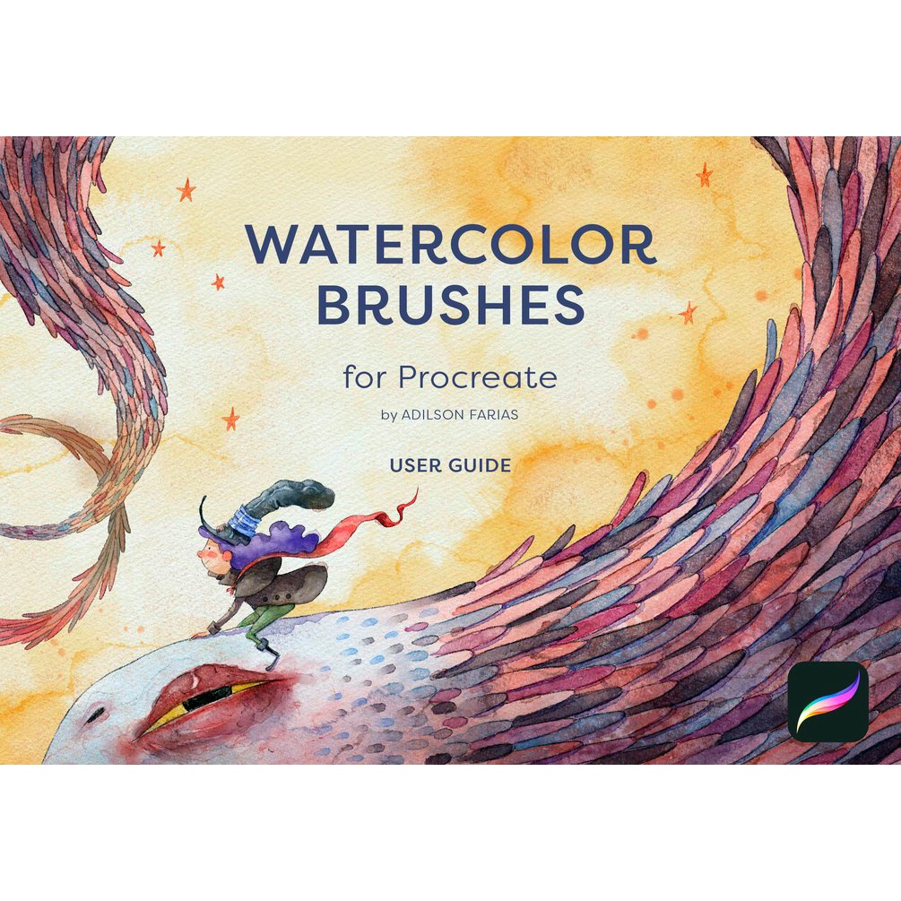 Procreate Brush - Digital Watercolor Brushes for Procreate