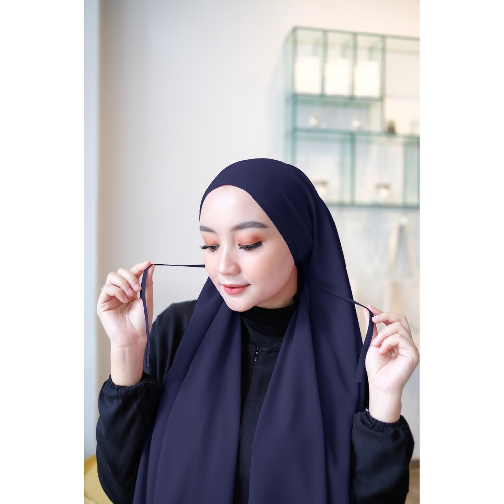 BISA COD - PASHMINA TALI DIAMOND ITALIANO Jahit tepi PASMINA INSTANT HIJAB TALI SABYAN THALIA