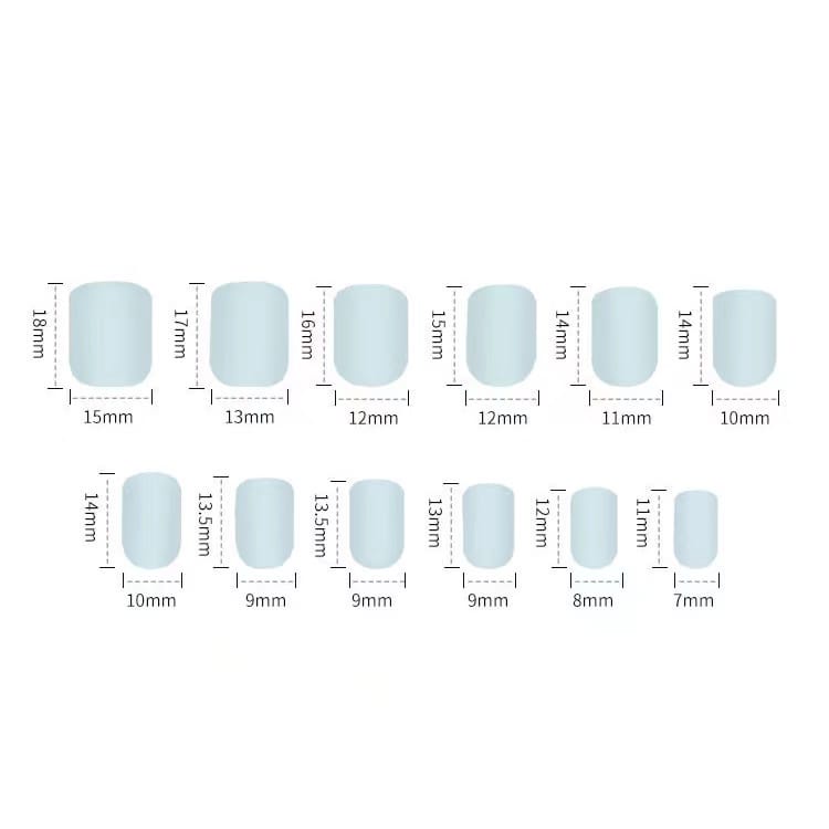 Fake Nails Art / Kuku Palsu Motif Nude 24 pcs Free Lem Murah Bagus