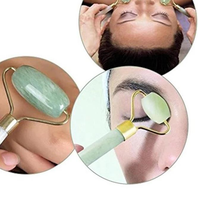○ MUKA WAJAH JADE ROLLER MASSAGER LA014G3 FACIAL MASSAGE BATU GIOK PENGENCANG TERAPI K187 ➼
