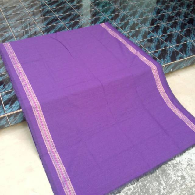 Baru Kain Tenun Blanket Pamiring Size 3m Ungu Tua