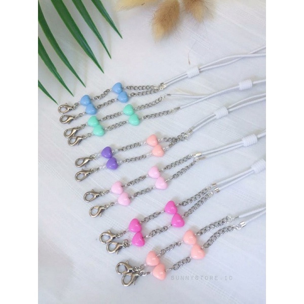 Strap Masker 2 in 1 / Kalung masker love / strap masker 2in 1 2in1