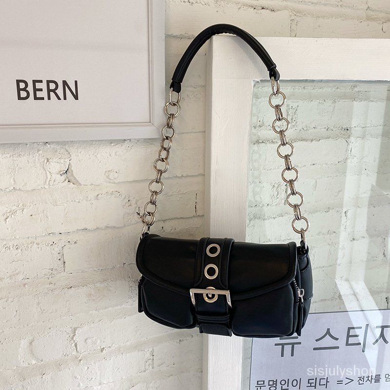 #Sisjuly# Wanita Mini Vintage Cincin Rantai Ketiak Tas Baru Messenger Tas Kecil