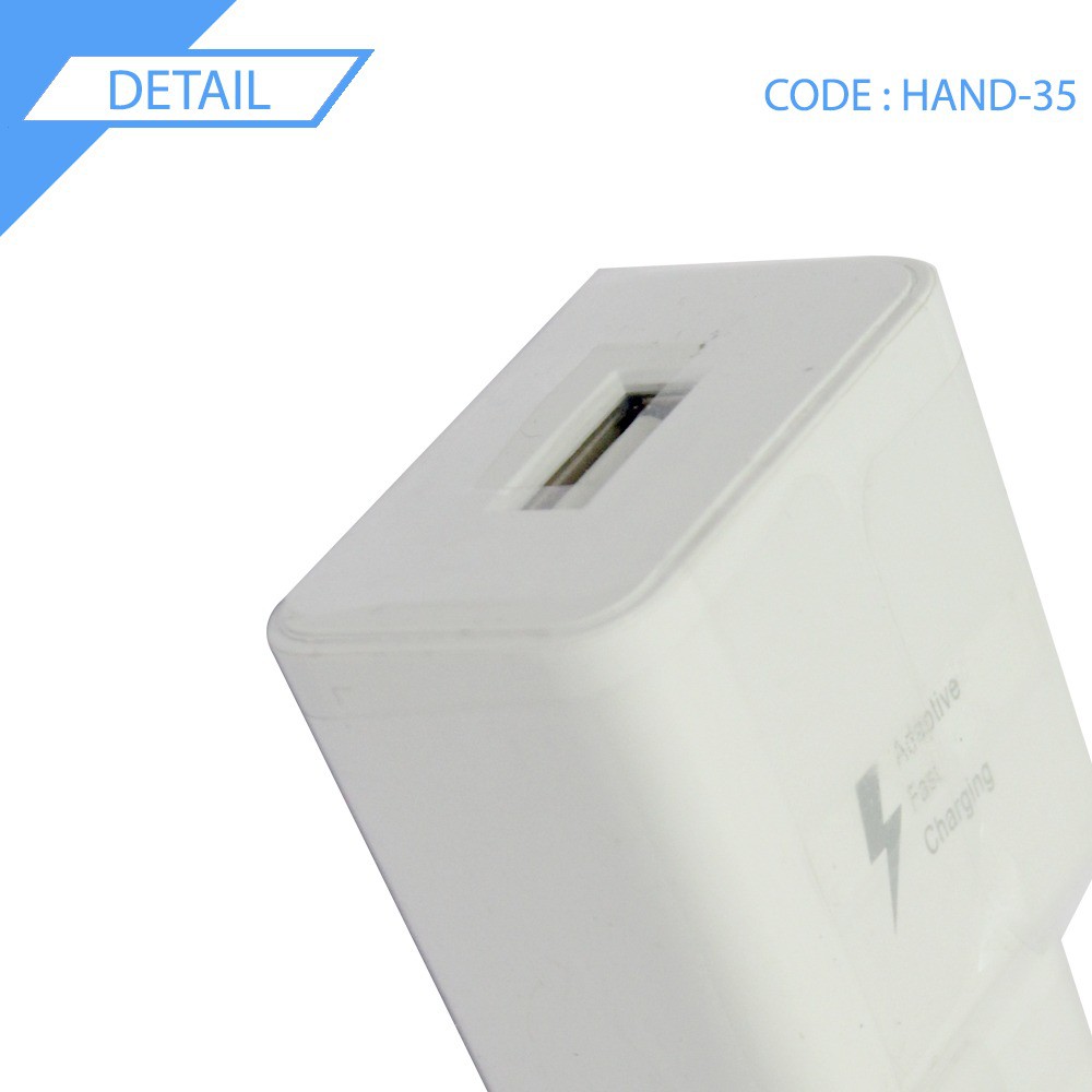 Kepala Charger -Travel Adapter Fast Charging Charger Polos HAND-35