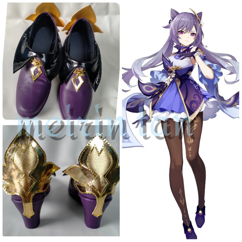sepatu keqing cosplay
