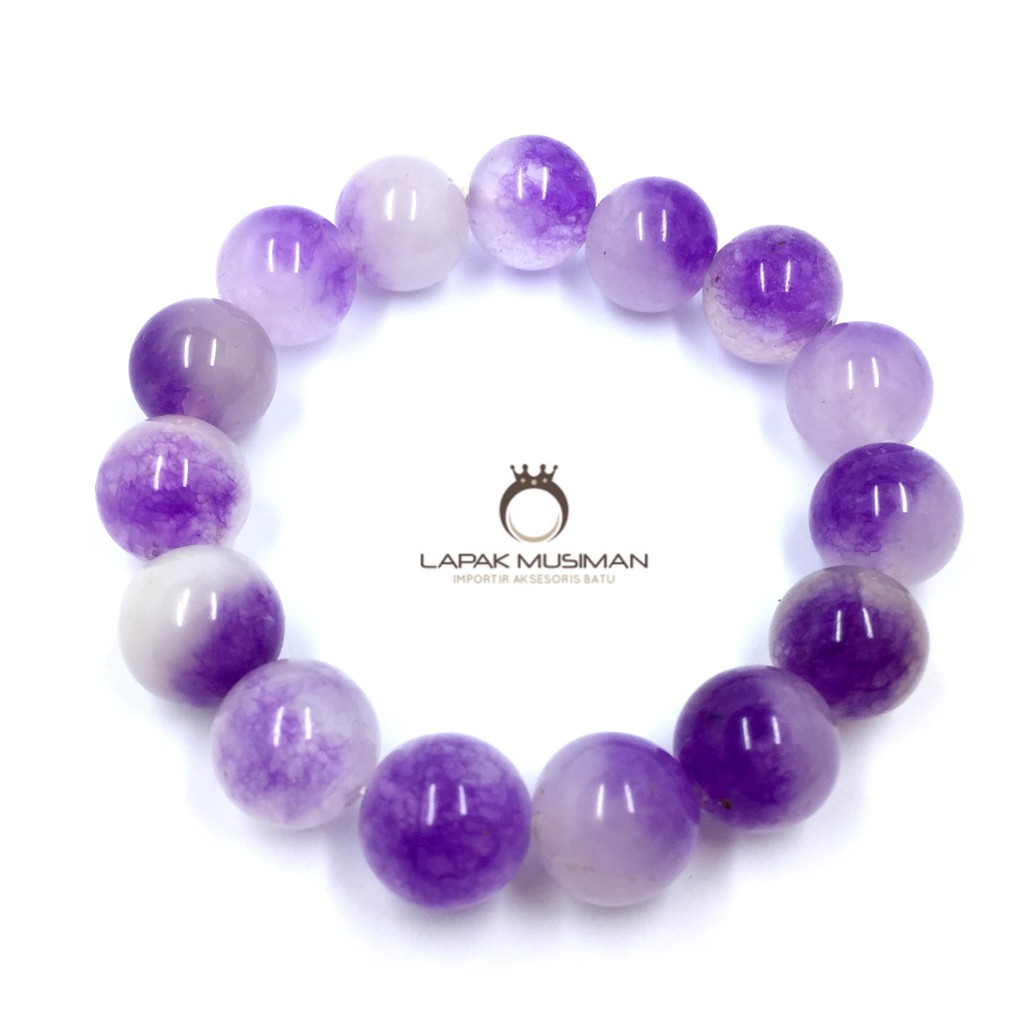 [Bayar di Tempat] GELANG BATU KECUBUNG AMETHYST