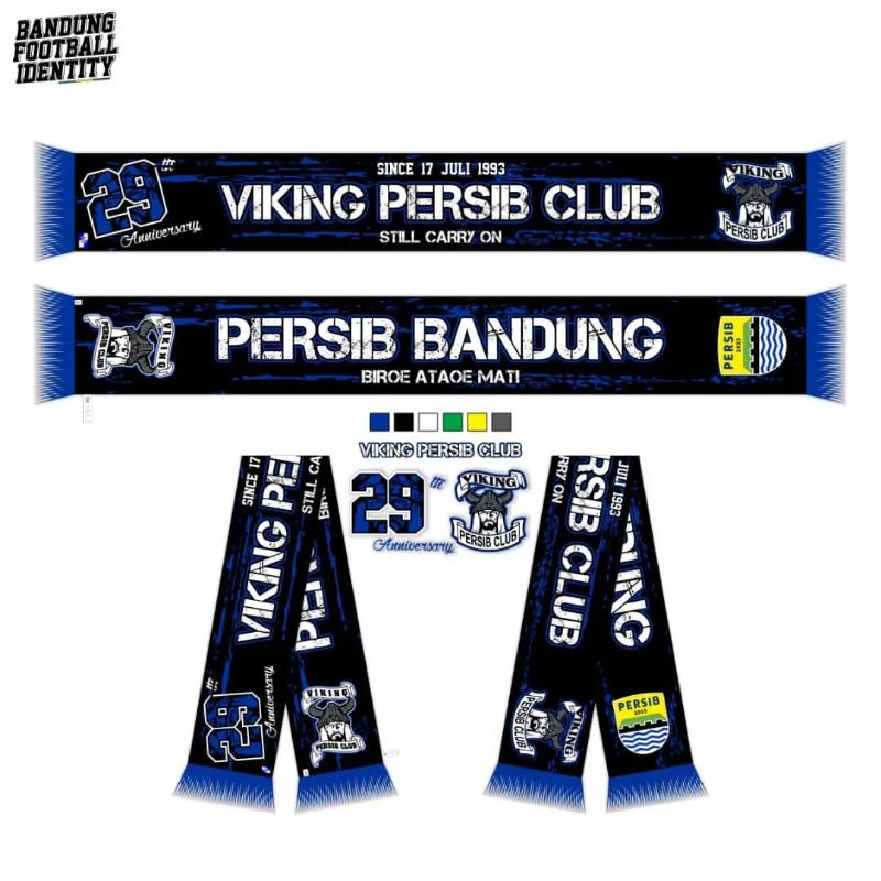 Syal Persib - Anniversary 29 Th Viking Persib Club