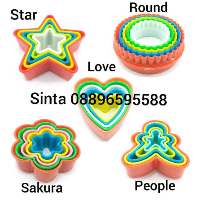 

Cookies Cutter Plastic Set