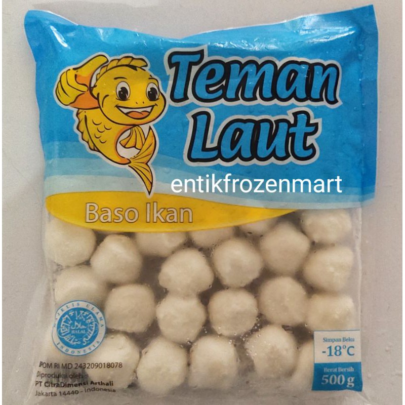 

Teman Laut Baso Ikan / Cumi / Udang 500gr