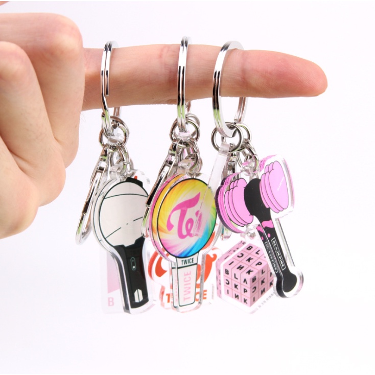 DODORY GK03 Gantungan Kunci Lightstick K-P0P Keychain Akrilik 1 Set