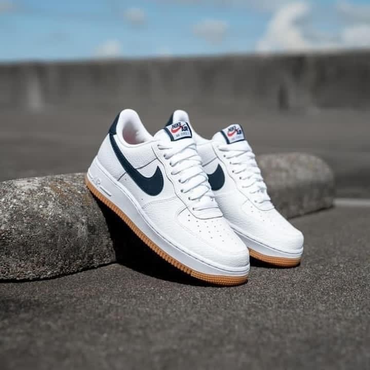 NIKE AIR FORCE 1 '07 “ White Navy Gump "