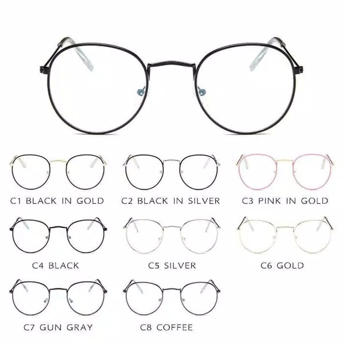 ♥TMALL88♥ Kacamata Lensa Transparan Kacamata Frame Kacamata Unisex KM11