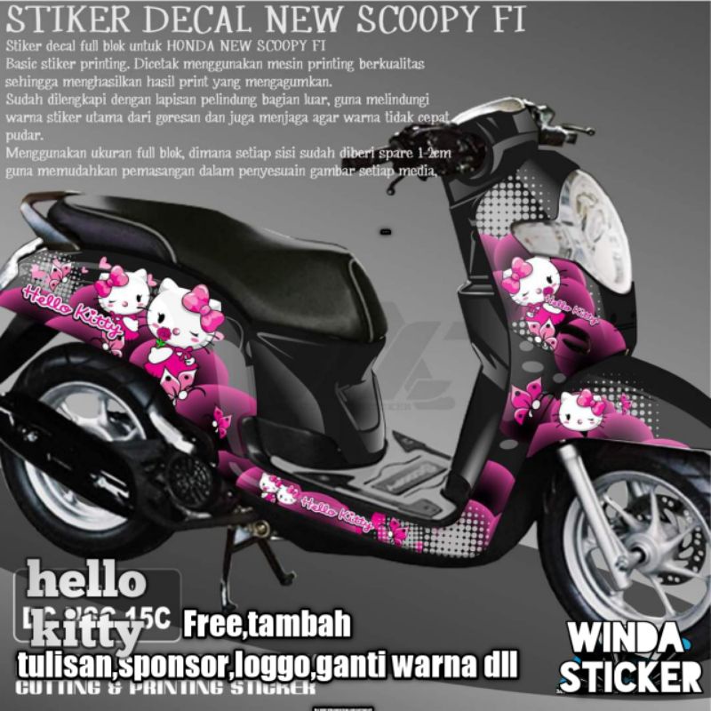 Decal scoopy full body hello kitty