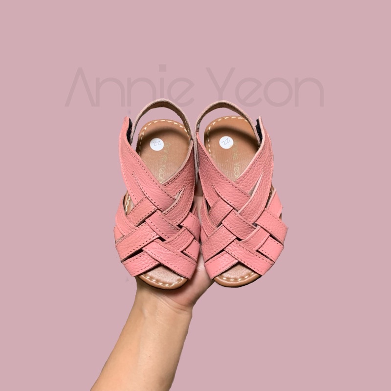ANNIEYEON| SEPATU SANDAL ANAK KULIT SAPI ASLI GARUT