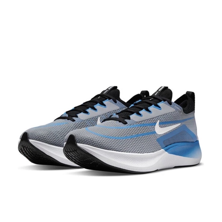 Sepatu lari nike zoom fly 4 wolf grey original 100%