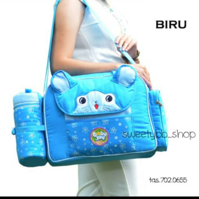 TAS BAYI BESAR+TEMPAT TISSUE+TEMPAT BOTOL SUSU MERK BABY JOY