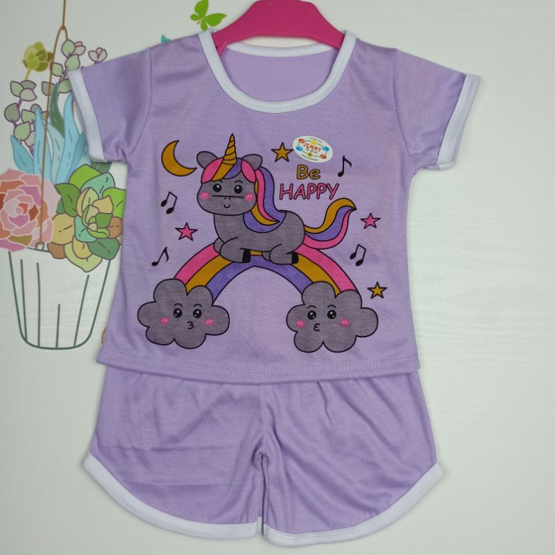 [Ss-7031b] Setelan Anak Chupa Chups / Baju Retro / Pakaian Anak Perempuan / Baju Bermain / Play Suit