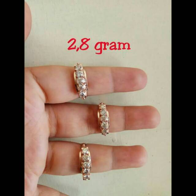 Berlian medan cincin listring